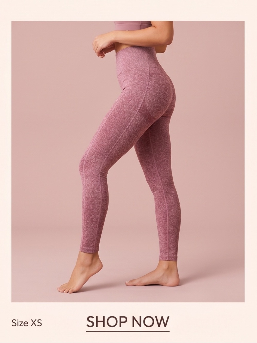 PINK Victoria's Secret Dusty Rose Active Leggings